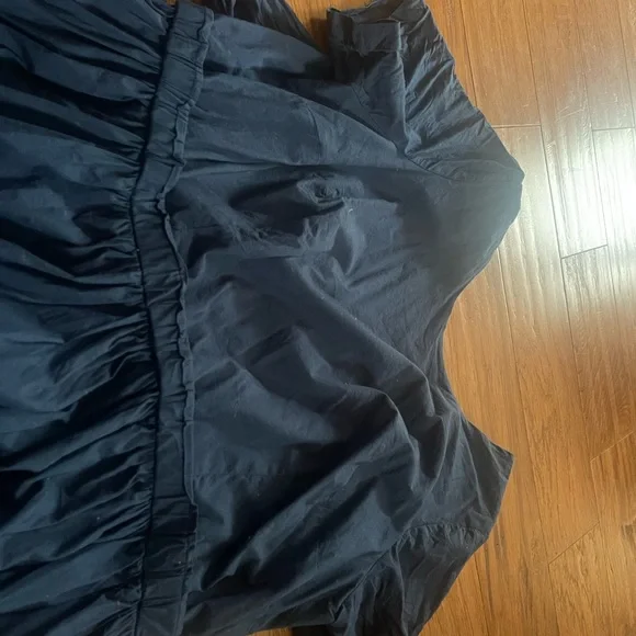 Eloquii Back Tie Navy Midi Dress Size 18 - Picture 2 of 5